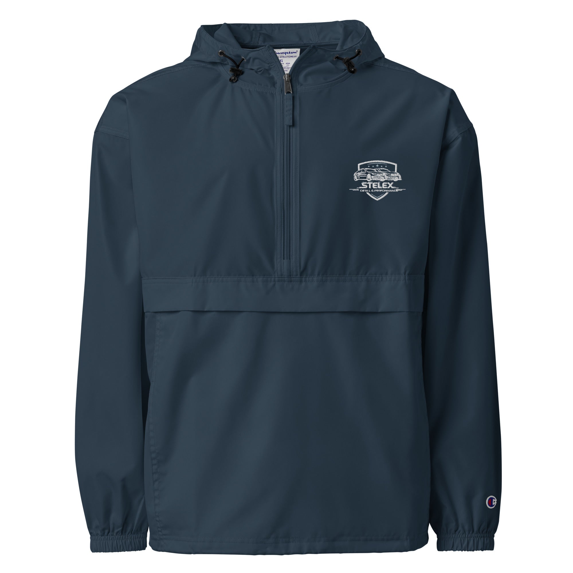 The Stelex Performance Packable Jacket combines lightweight comfort, durability, and a clean automotive-inspired design