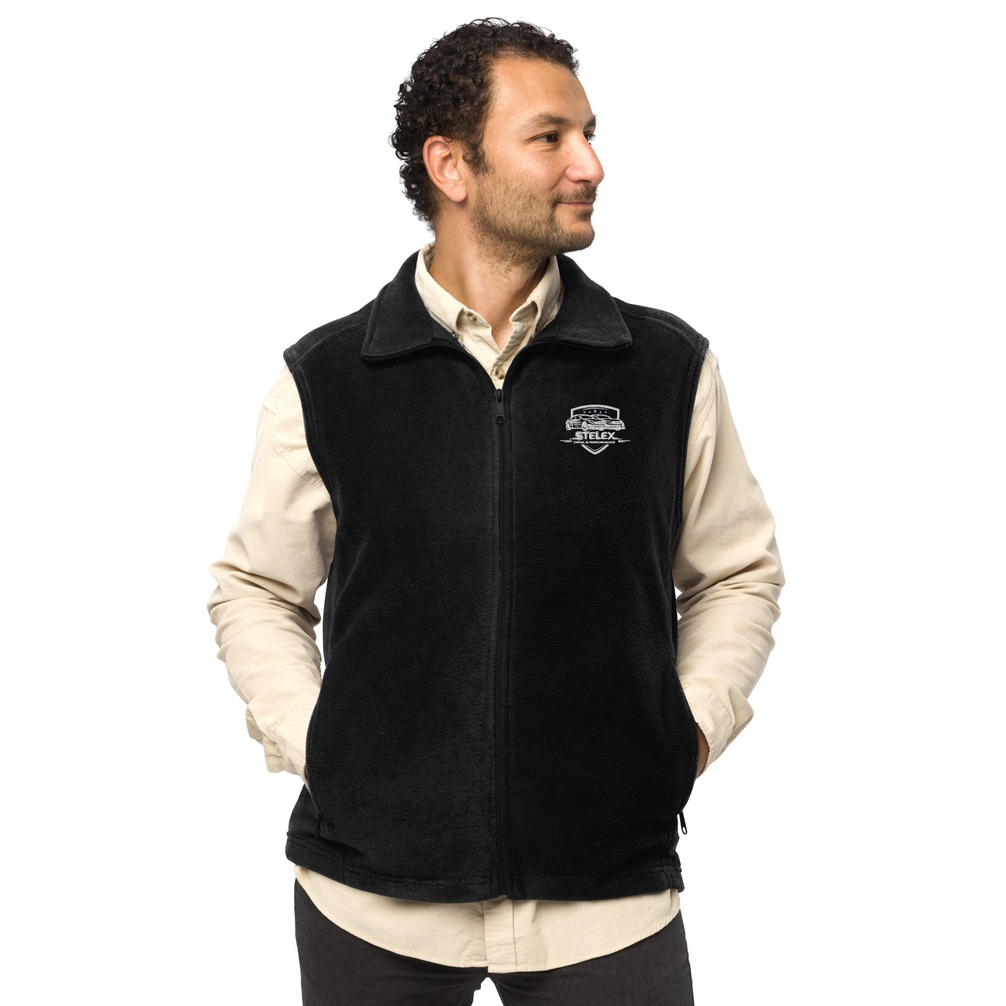detail - https://stelexdp.com/ - Men’s Columbia fleece vest - Stelex Detailing & Performance - Stelex Detailing & Performance - EMBROIDERY